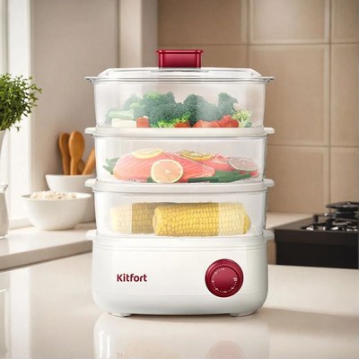 Пароварка стационарная Kitfort КТ-6830