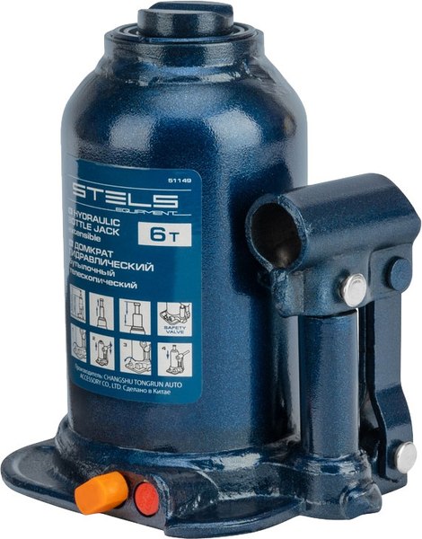 Бутылочный домкрат Stels 51149