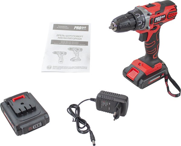 Аккумуляторная дрель-шуруповерт Edon PROtech PRO-16L2K-N1 / 21468