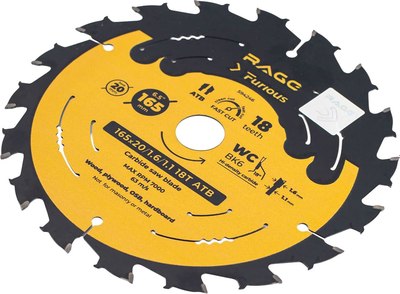 Пильный диск Vira Rage Furious Fast cut 165мм / 594246