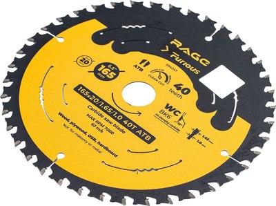 Пильный диск Vira Rage Furious Clean cut 165мм / 594247