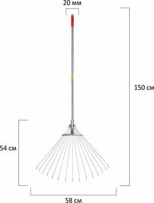 Грабли Грандмастер Веерные 700348