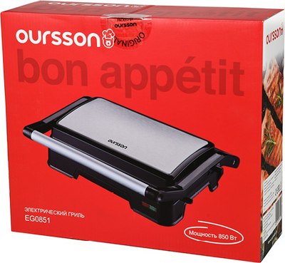Электрогриль Oursson EG0851/BL