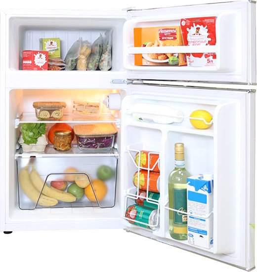 Холодильник с морозильником Oursson RF0860/WH