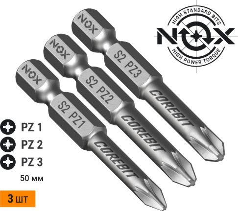 Набор бит Nox E6.3 Pz1.2.3-50 / 336007