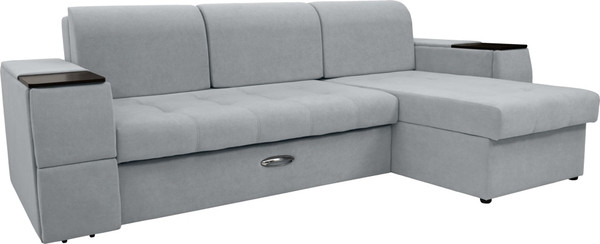 Диван угловой Сириус Лидер-13 с оттоманкой ППУ 285x165 - фото