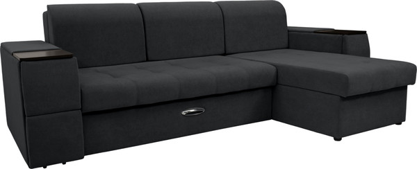 Диван угловой Сириус Лидер-13 с оттоманкой ППУ 285x165 - фото