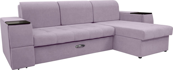 Диван угловой Сириус Лидер-13 с оттоманкой ППУ 285x165 - фото