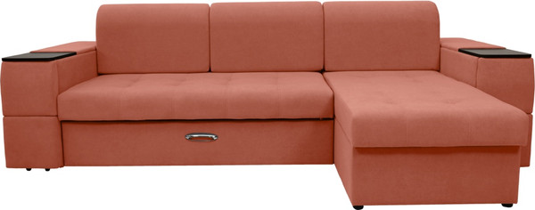 Диван угловой Сириус Лидер-13 с оттоманкой ППУ 285x165