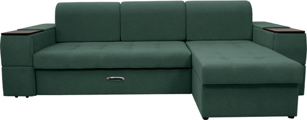 Диван угловой Сириус Лидер-13 с оттоманкой ППУ 285x165