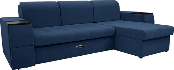 Диван угловой Сириус Лидер-13 с оттоманкой ППУ 285x165 - фото