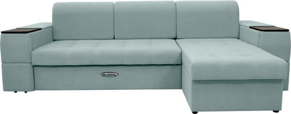 Диван угловой Сириус Лидер-13 с оттоманкой ППУ 285x165