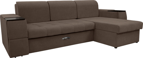 Диван угловой Сириус Лидер-13 с оттоманкой ППУ 285x165 - фото