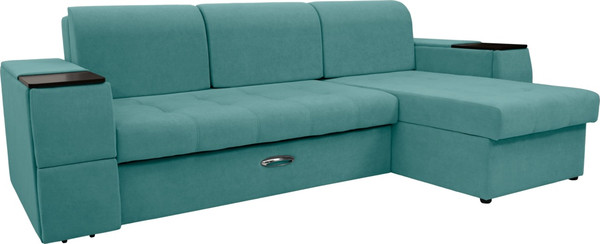 Диван угловой Сириус Лидер-13 с оттоманкой ППУ 285x165 - фото