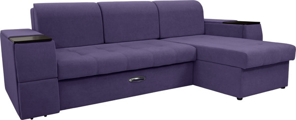 Диван угловой Сириус Лидер-13 с оттоманкой ППУ 285x165 - фото