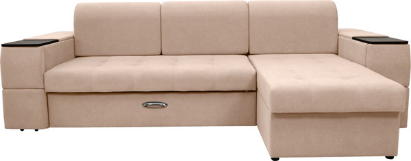 Диван угловой Сириус Лидер-13 с оттоманкой ППУ 285x165