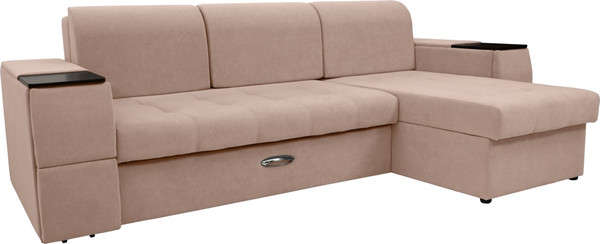 Диван угловой Сириус Лидер-13 с оттоманкой НПБ 285x165 - фото