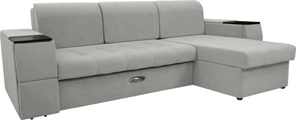 Диван угловой Сириус Лидер-13 с оттоманкой НПБ 285x165 - фото