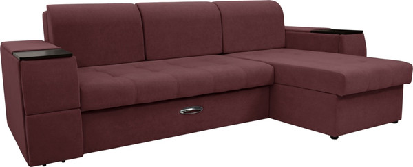 Диван угловой Сириус Лидер-13 с оттоманкой НПБ 285x165 - фото