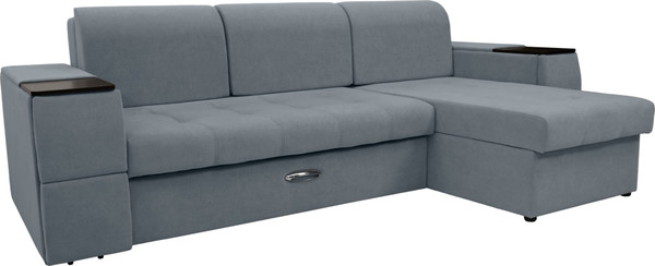 Диван угловой Сириус Лидер-13 с оттоманкой НПБ 285x165 - фото