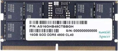 Оперативная память DDR5 Apacer AS16GHB48CTBBGH - фото