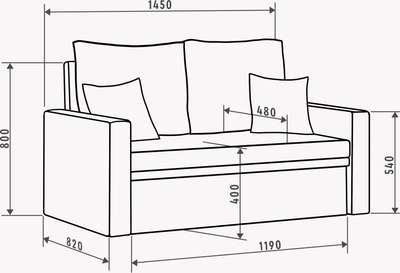 Диван Mio Tesoro Тунне SB2