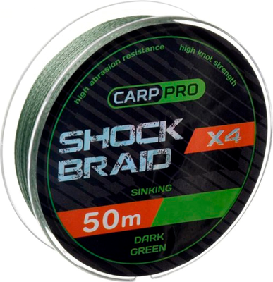 Леска плетеная Carp Pro Shock Braid / CP1618-4-50 - фото