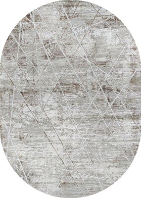 Коврик Safyun Victoria HL618-CREAM-VIZON-OVAL - фото