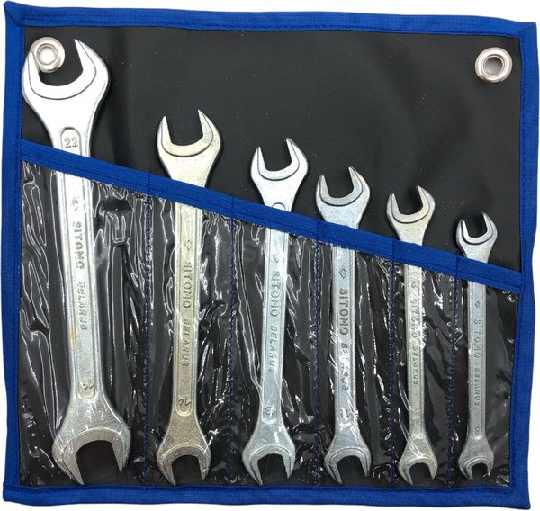 Набор ключей СИТОМО С открытым зевом двусторонних КГ-6 D - фото