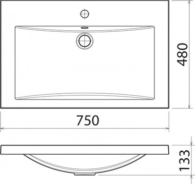 Умывальник Florentina Анита 750