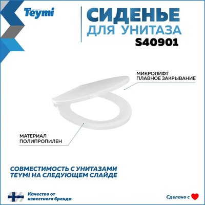 Сиденье для унитаза Teymi S40901