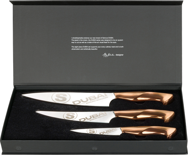 Набор ножей Samura Dubai SDB-0230 (розовое золото) - фото