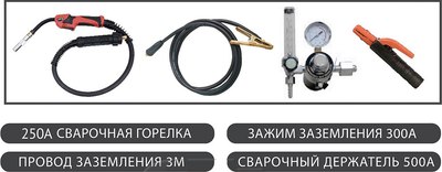 Полуавтомат сварочный Redbo Pro Mig 250DB 380В