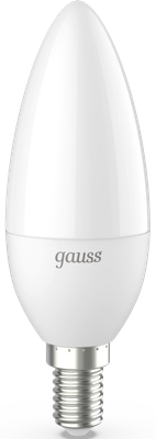 Лампа Gauss Свеча 6.5W 550lm 6500К E14 LED / 103101307 - фото