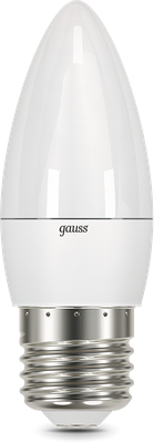 Лампа Gauss Свеча 6.5W 550lm 6500К E27 LED / 103102307 - фото