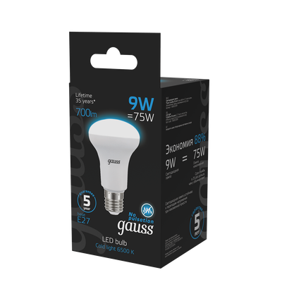 Лампа Gauss R63 9W 700lm 6500K E27 LED / 106002309