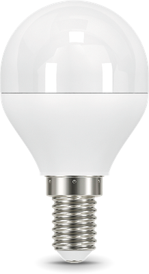 Лампа Gauss Шар 7W 590lm 6500К E14 диммируемая LED / 105101307-D - фото