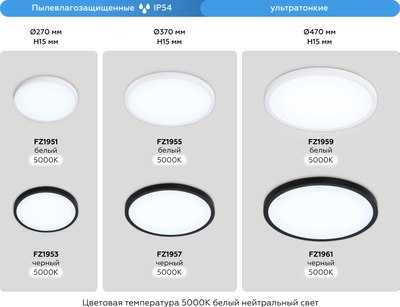 Потолочный светильник Ambrella Orbital FZ1957 BK