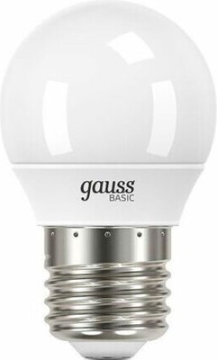 Лампа Gauss Basic LED-M C37 5W 450lm 4000K E27 LED / 10302252 - фото