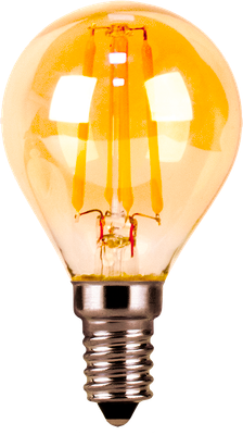 Лампа Gauss Filament Шар 5W 400lm 2700К Е14 Golden LED / 105801005 - фото