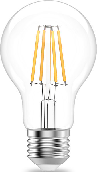 Лампа Gauss Filament Elementary А60 7W 560lm 4100К Е27 LED / 22227 - фото