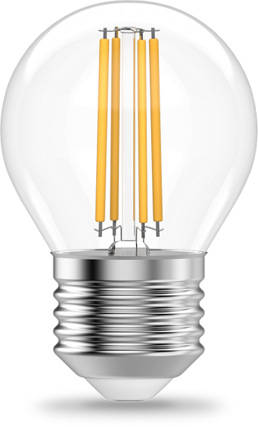 Лампа Gauss Filament Elementary Шар 10W 670lm 4100К Е27 LED / 52220 - фото