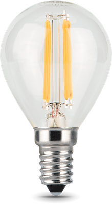 Лампа Gauss Filament Шар 9W 680lm 2700К Е14 LED / 105801109 - фото