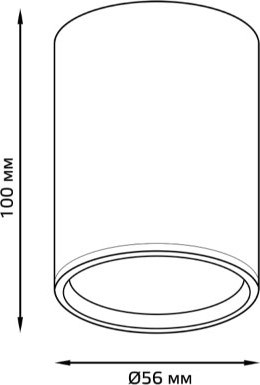 Точечный светильник Gauss Basic GU10 / HD061