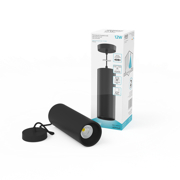 Потолочный светильник Gauss Overhead 12W 920lm 4100K 170-240V IP20 / HD034