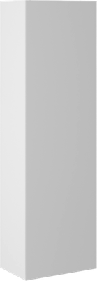 Шкаф-полупенал для ванной Briz Импрэс 35 универсальный / 245 04-06к35-00 02 БЕЛ - фото