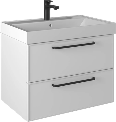 Тумба с умывальником Briz Кватро т18-70 Грэмми / 246 03-18070-19 00 БЕЛ - фото