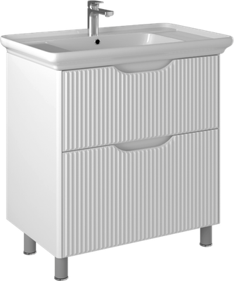 Тумба с умывальником Briz Монблан 85 Дуглас / 247 03-08085-14 00 БЕЛ - фото