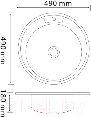 Мойка кухонная РМС MG6-7750OVR