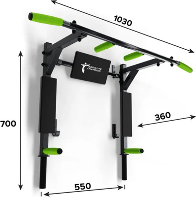 Турник-брусья Absolute Champion Атлант с узким хватом
